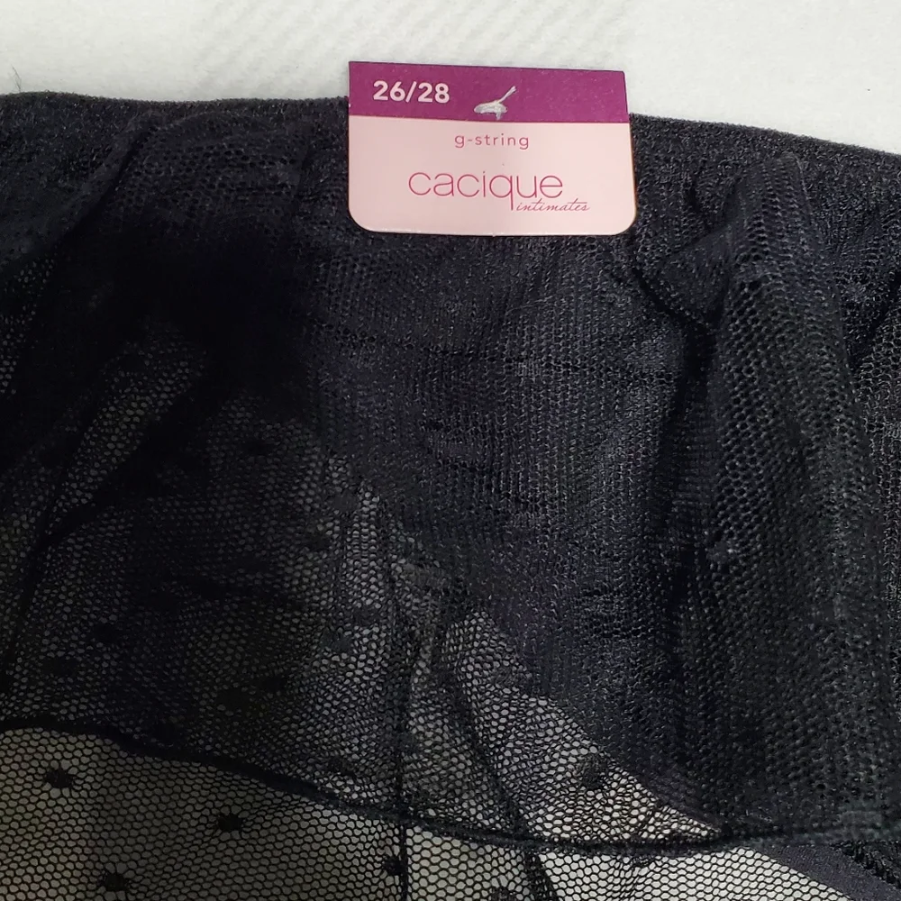 Cacique Bow Ruffle G-String - Picture 3 of 7